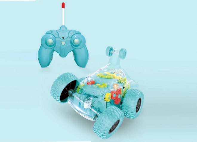 RC auto przezroczyste zielone