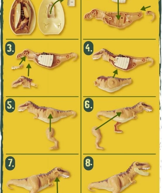 Świecąca figurka dinozaura w jajku