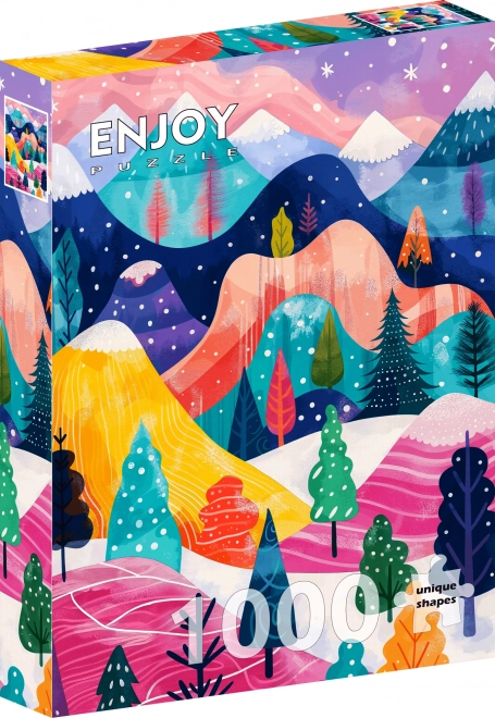 Puzzle Zimowa paleta 1000 elementów