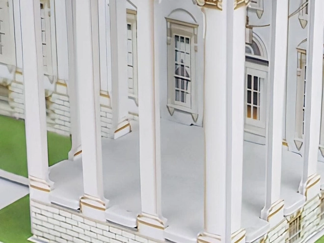 3D przestrzenne puzzle budynku BIAŁEGO DOMU ZA2529