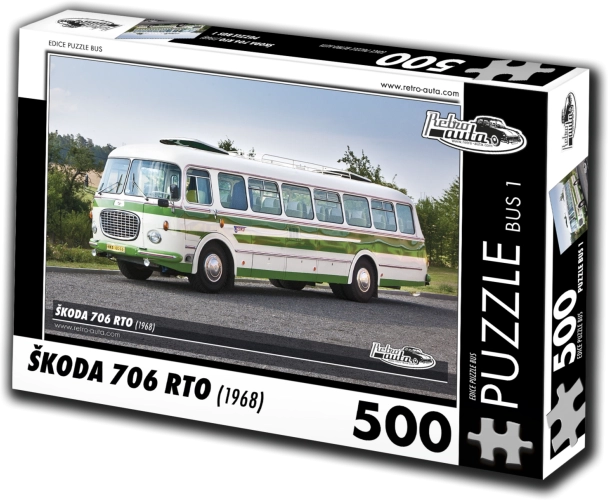 Puzzle RETRO-AUTA Škoda 706 RTO autobus 500 elementów