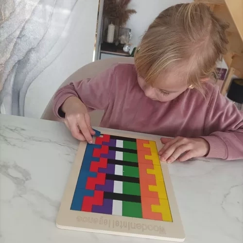 Drewniane puzzle/tetris Kruzzel 22667