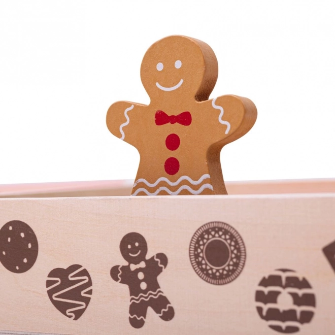 Bigjigs Toys Pudełko z drewnianymi ciastkami