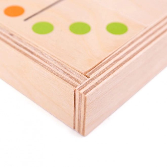 Duże drewniane domino Bigjigs Toys