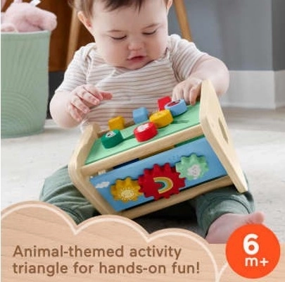 Drewniany aktywny trójkąt Fisher-Price