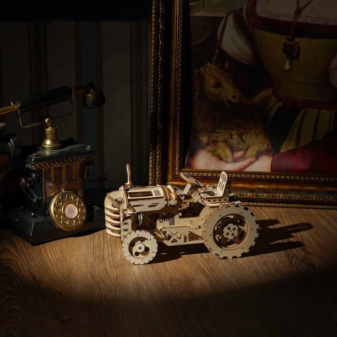 RoboTime 3D drewniane mechaniczne puzzle Traktor