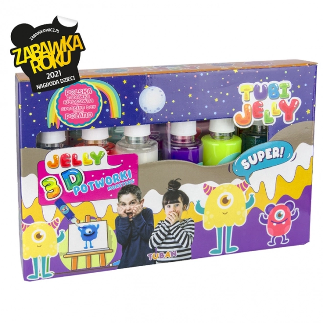 Tubi Jelly zestaw 6 kolorów - Potworki