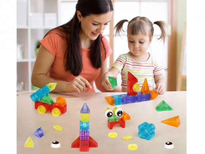 3D magnetyczne bloki Święcące magnetyczne bloki 64 sztuki ZA5240