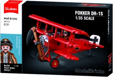 Sluban Model Bricks Trójpłatowiec Fokker DR-1