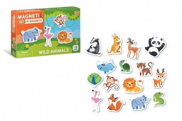 Magnesy Safari 15 sztuk w pudełku 17x11x3cm