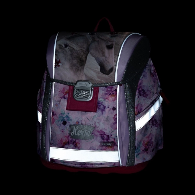 OXYBAG Zestaw szkolny 3 sztuki Premium Light Koń Romantyczny