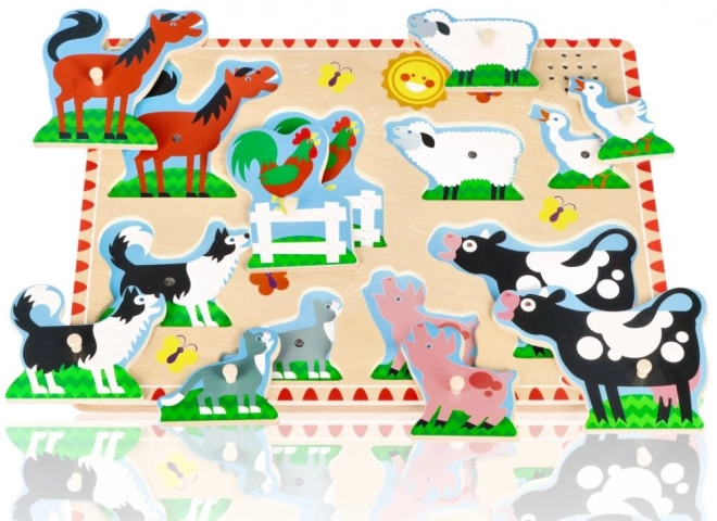 Dźwiękowe puzzle - Zwierzęta na farmie