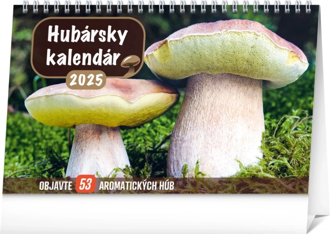 NOTIQUE Stolowy Kalendarz grzybiarski 2025, 23,1 x 14,5 cm
