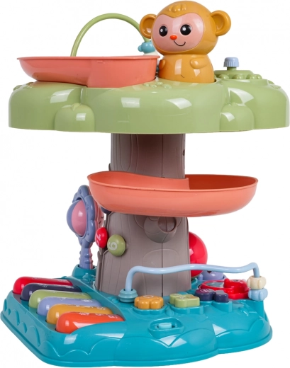 Spiralna zjeżdżalnia na piłeczki