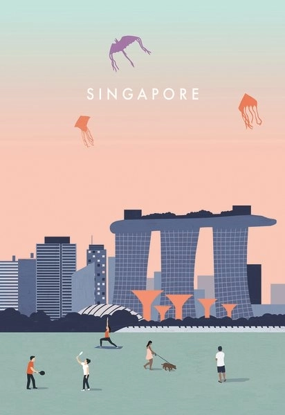 Puzzle Singapur 99 elementów