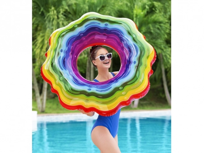 Bestway Dmuchane koło tęczowe żelka 115 cm