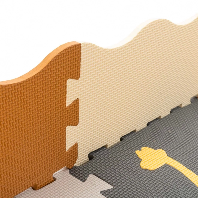 Piankowe puzzle z dinozaurami i kojcem - 36 części