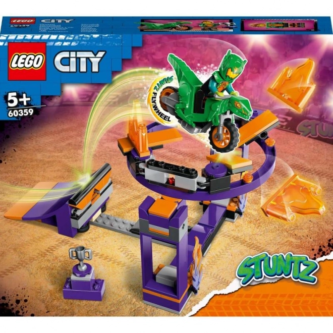 Kaskaderskie wyzwanie z rampą i obręczą LEGO City Stuntz