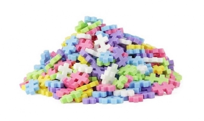 Klocki Plus-Plus Mini Mix 600 sztuk (Pastel/Neon) + 2 podstawowe płytki