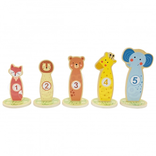 Drewniane gra na celność z obręczą Tooky Toy