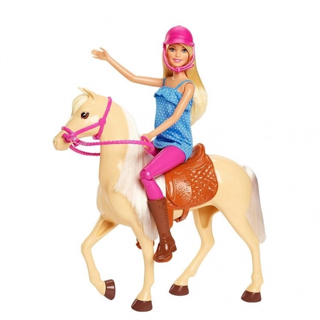 Barbie zestaw jeździecki z koniem
