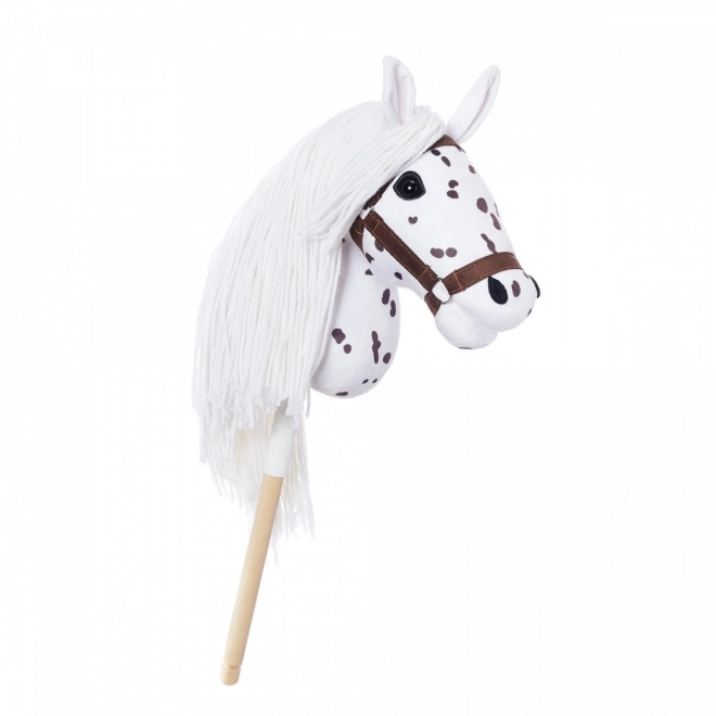Koń na kijku Hobby Horse z kolekcji HOPPIHORSE Sport Edition w kolorze białego lamparta