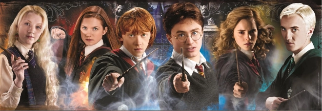 Puzzle panoramiczne 1000 elementów Harry Potter: Uczniowie
