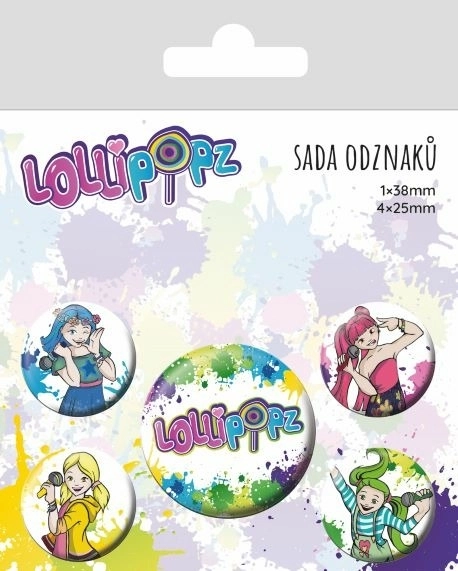 Zestaw przypinek Lollipopz