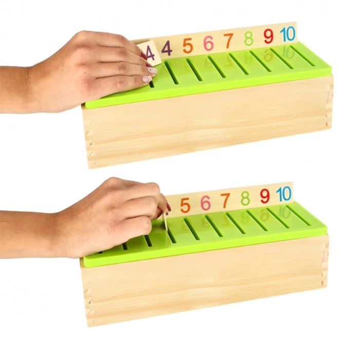 Drewniany Montessori edukacyjny sorter