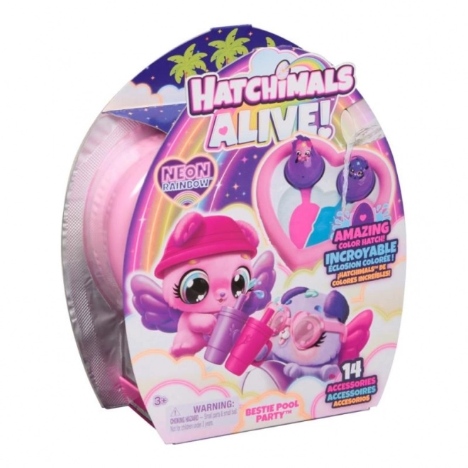Zwierzątka Hatchimals na basenową imprezę
