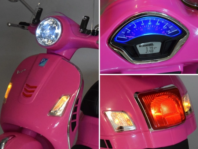Elektryczny skuter Vespa GTS Super dla dzieci – Różowa
