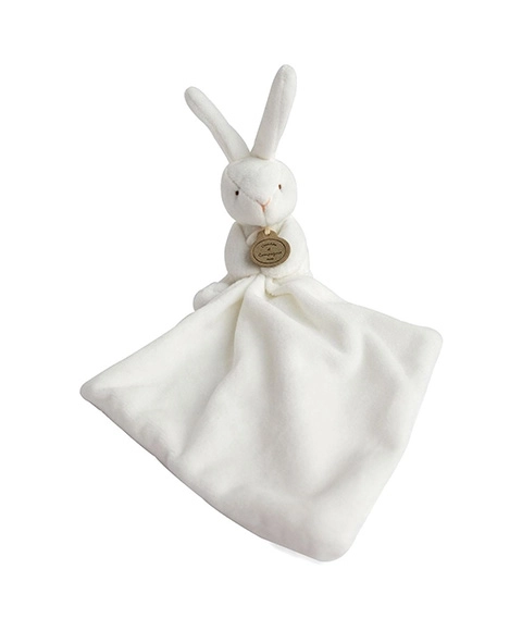 Doudou zestaw upominkowy - króliczek z przytulaczem 10 cm