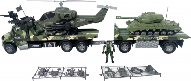 Wojskowy ciągnik z żołnierzem 80 cm