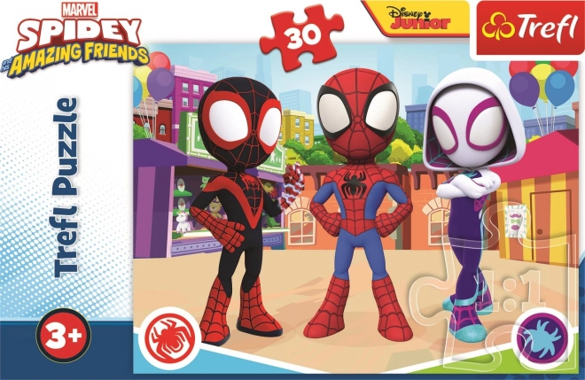 TREFL Puzzle Spidey i jego niesamowici przyjaciele 30 elementów