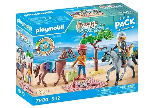 Figurki konie zestaw 71470 Wyprawa konna na plażę z Amelią i Benem