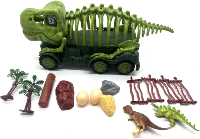 samochód w designie szkieletu dinozaura