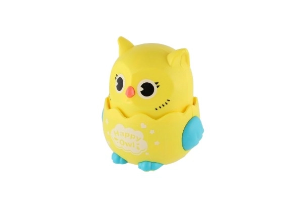 Sovy Happy Owl plastikowe 7x8 cm jeżdżące