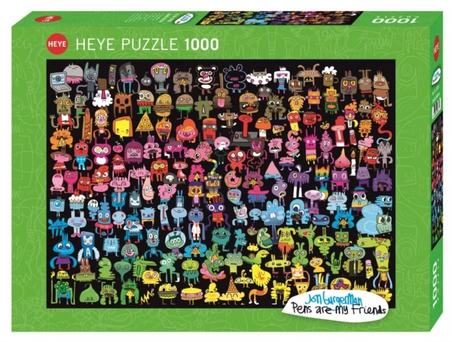 Puzzle Heye Tęczowe Doodle