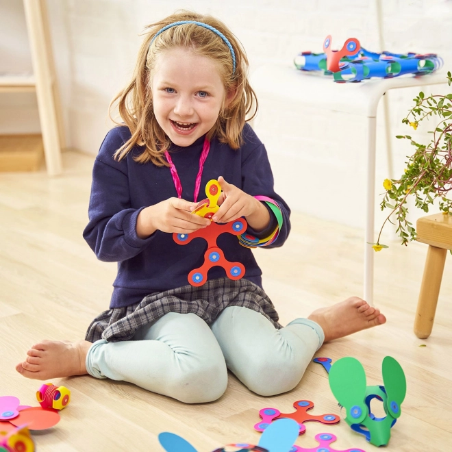 Tęczowe magnetyczne puzzle Clixo, 42 elementy