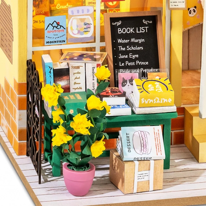 Księgarnia - Miniaturowy domek dla lalek do samodzielnego montażu