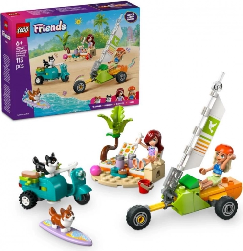 Lego Friends przygoda z psami na surfingu i skuterem
