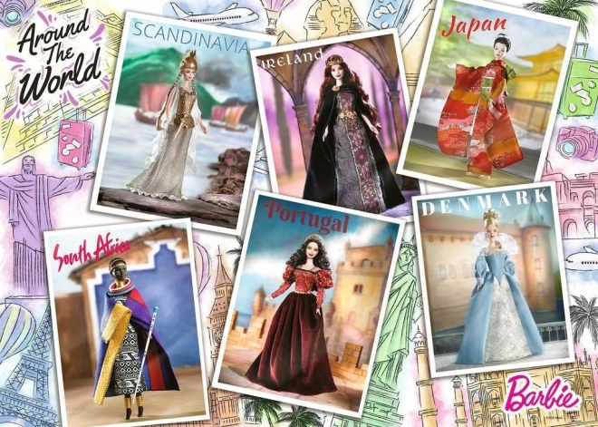 Ravensburger puzzle Barbie: Wokół świata 1000 elementów