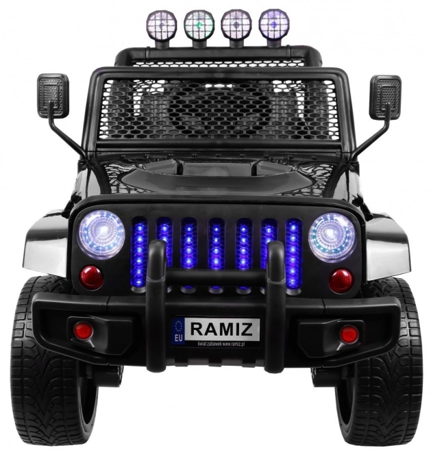 Dziecięcy elektryczny samochód Raptor Drifter czarny z pilotem i napędem 4x4