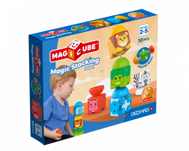 Geomag Magicube Safari – magnetyczna zabawka konstrukcyjna dla dzieci od 2 lat