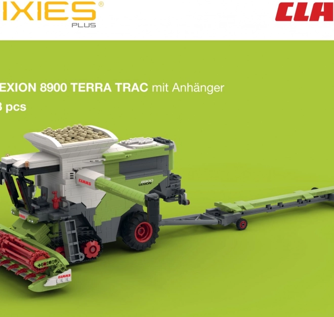 Zestaw konstrukcyjny Brixies Plus Claas Lexion 8900 Terra Trac z przyczepą