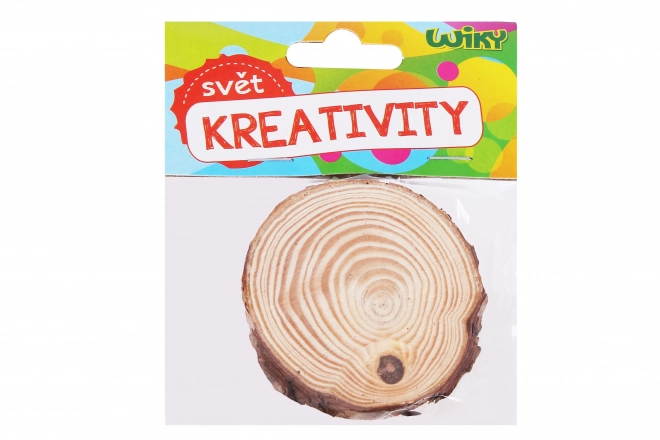 Drewniane kółeczko 6-7x0,5 cm, 2 sztuki