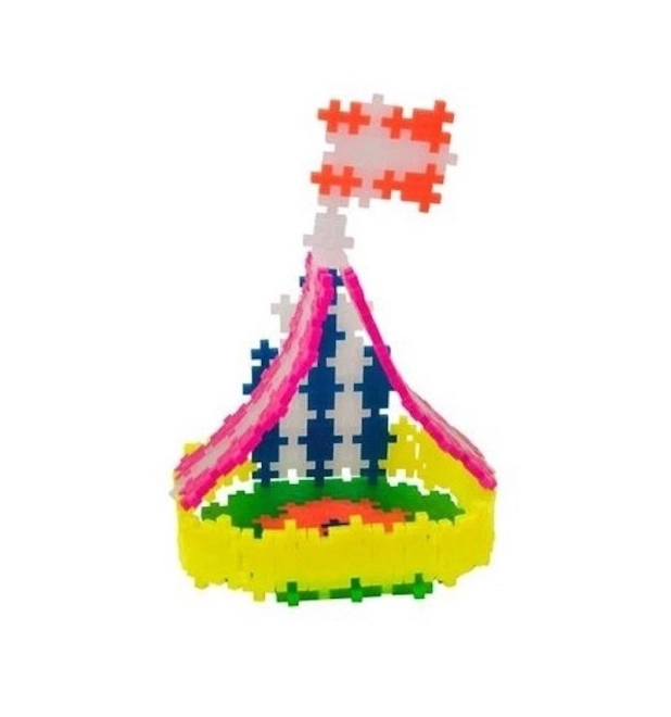 Klocki Plus-Plus Mini Mix 600 sztuk (Pastel/Neon) + 2 podstawowe płytki