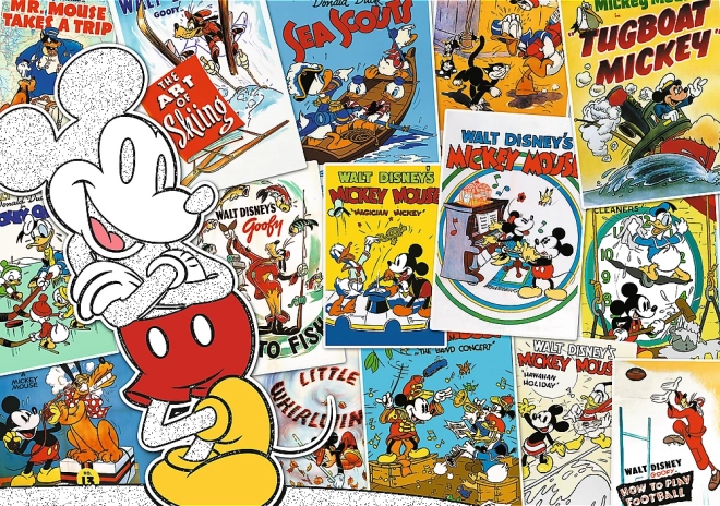 Puzzle 1000 elementów w świecie Myszki Miki