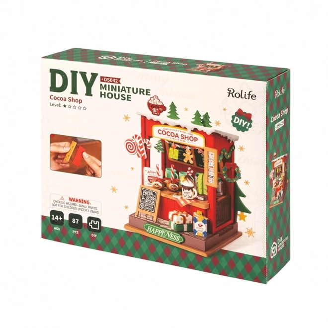 Miniaturowy domek - Stoisko z kawą