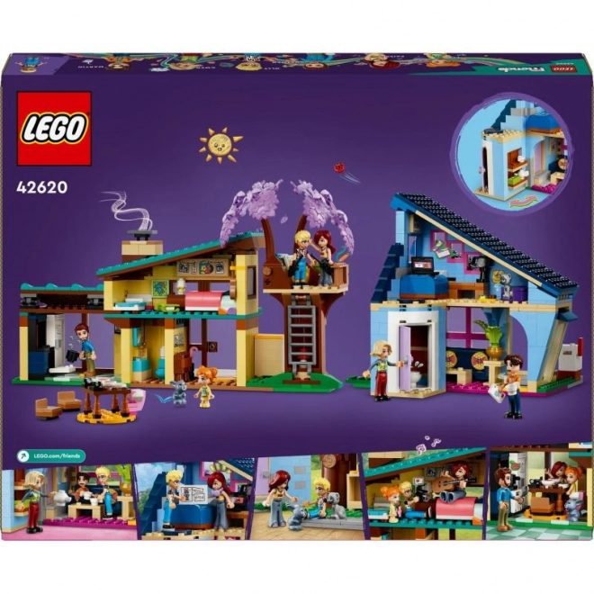 LEGO® Friends 42620 Domy rodzinne Olly'ego i Paisley